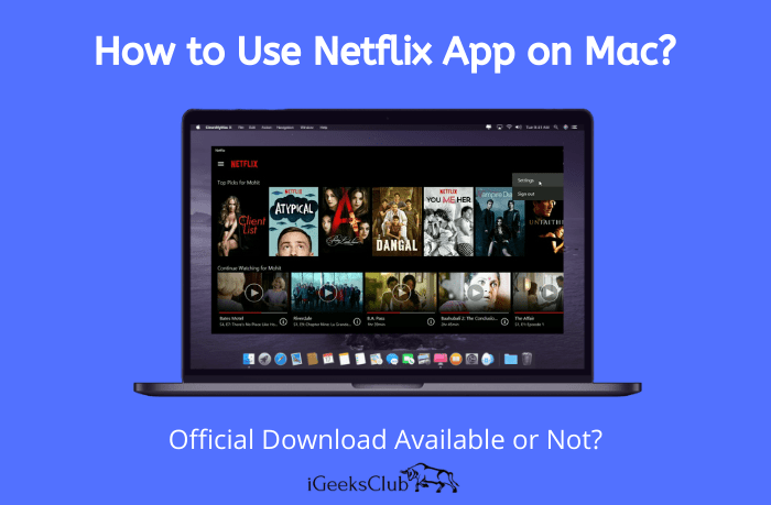 netflix download movies mac